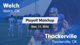 Matchup: Welch  vs. Thackerville  2016