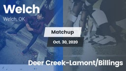 Matchup: Welch  vs. Deer Creek-Lamont/Billings 2020