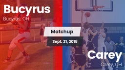 Matchup: Bucyrus  vs. Carey  2018