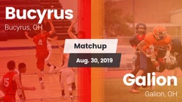 Matchup: Bucyrus  vs. Galion  2019