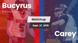 Matchup: Bucyrus  vs. Carey  2019
