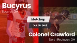 Matchup: Bucyrus  vs. Colonel Crawford  2019