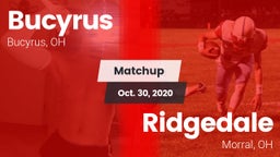 Matchup: Bucyrus  vs. Ridgedale  2020