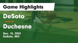 DeSoto  vs Duchesne  Game Highlights - Dec. 15, 2023
