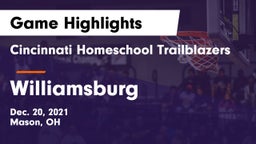 Cincinnati Homeschool Trailblazers vs Williamsburg  Game Highlights - Dec. 20, 2021