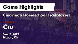 Cincinnati Homeschool Trailblazers vs Cru Game Highlights - Jan. 7, 2022