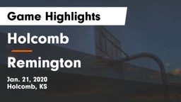 Holcomb  vs Remington  Game Highlights - Jan. 21, 2020