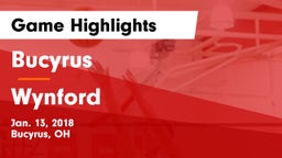 Bucyrus  vs Wynford  Game Highlights - Jan. 13, 2018