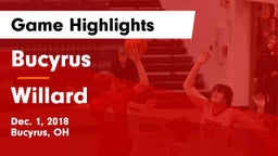 Bucyrus  vs Willard  Game Highlights - Dec. 1, 2018