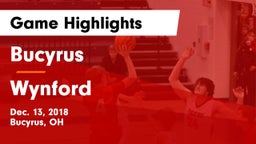 Bucyrus  vs Wynford  Game Highlights - Dec. 13, 2018