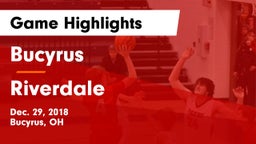 Bucyrus  vs Riverdale  Game Highlights - Dec. 29, 2018