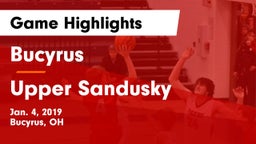 Bucyrus  vs Upper Sandusky  Game Highlights - Jan. 4, 2019