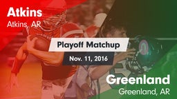 Matchup: Atkins  vs. Greenland  2016