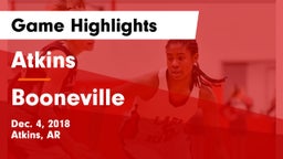 Atkins  vs Booneville  Game Highlights - Dec. 4, 2018