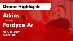 Atkins  vs Fordyce Ar Game Highlights - Nov. 11, 2019
