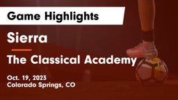 Sierra  vs The Classical Academy  Game Highlights - Oct. 19, 2023