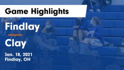 Findlay  vs Clay  Game Highlights - Jan. 18, 2021