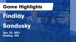 Findlay  vs Sandusky  Game Highlights - Jan. 25, 2021