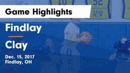 Findlay  vs Clay Game Highlights - Dec. 15, 2017