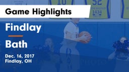 Findlay  vs Bath Game Highlights - Dec. 16, 2017