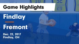 Findlay  vs Fremont Game Highlights - Dec. 22, 2017