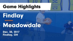 Findlay  vs Meadowdale Game Highlights - Dec. 30, 2017