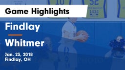 Findlay  vs Whitmer Game Highlights - Jan. 23, 2018