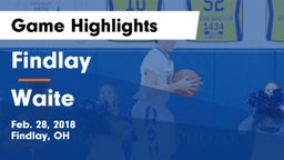 Findlay  vs Waite Game Highlights - Feb. 28, 2018