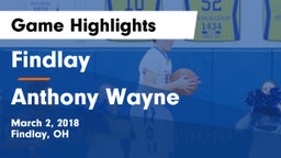 Findlay  vs Anthony Wayne Game Highlights - March 2, 2018