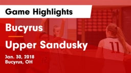 Bucyrus  vs Upper Sandusky  Game Highlights - Jan. 30, 2018