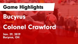 Bucyrus  vs Colonel Crawford  Game Highlights - Jan. 29, 2019