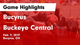 Bucyrus  vs Buckeye Central  Game Highlights - Feb. 9, 2019