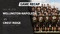 Recap: Wellington-Napoleon  vs. Crest Ridge  2015
