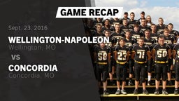Recap: Wellington-Napoleon  vs. Concordia  2016