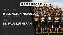 Recap: Wellington-Napoleon  vs. St. Paul Lutheran  2016