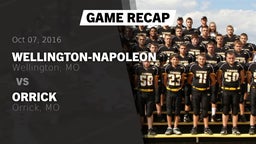 Recap: Wellington-Napoleon  vs. Orrick  2016