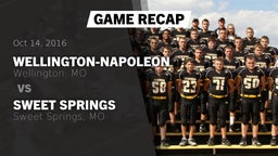 Recap: Wellington-Napoleon  vs. Sweet Springs  2016