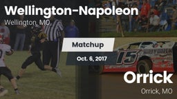 Matchup: Wellington-Napoleon vs. Orrick  2017