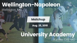 Matchup: Wellington-Napoleon vs. University Academy 2018