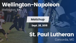 Matchup: Wellington-Napoleon vs. St. Paul Lutheran  2018