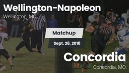 Matchup: Wellington-Napoleon vs. Concordia  2018