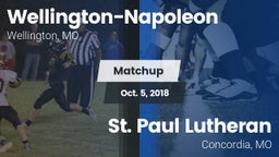 Matchup: Wellington-Napoleon vs. St. Paul Lutheran  2018