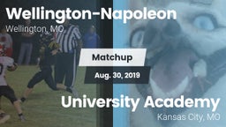 Matchup: Wellington-Napoleon vs. University Academy 2019