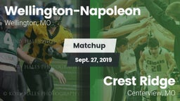 Matchup: Wellington-Napoleon vs. Crest Ridge  2019