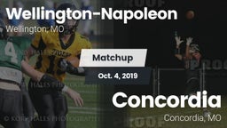 Matchup: Wellington-Napoleon vs. Concordia  2019