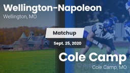 Matchup: Wellington-Napoleon vs. Cole Camp  2020
