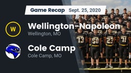 Recap: Wellington-Napoleon  vs. Cole Camp  2020