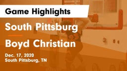 South Pittsburg  vs Boyd Christian  Game Highlights - Dec. 17, 2020