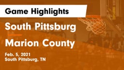 South Pittsburg  vs Marion County  Game Highlights - Feb. 5, 2021