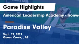 American Leadership Academy - Ironwood vs Paradise Valley   Game Highlights - Sept. 24, 2021